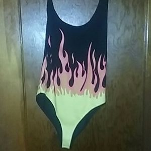 Flaming Forever 21 Bodysuit